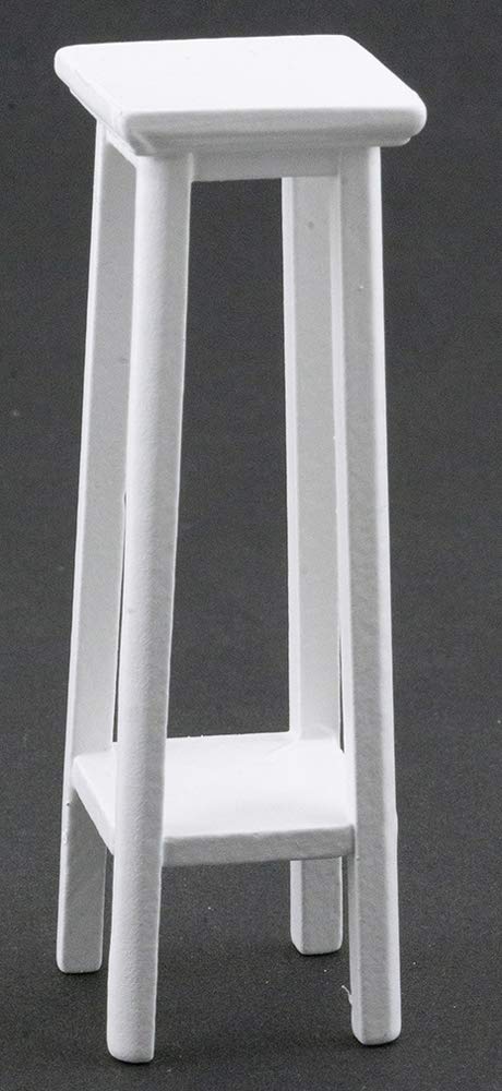 Handley House Dollhouse Miniature Tall Fern Stand (White)