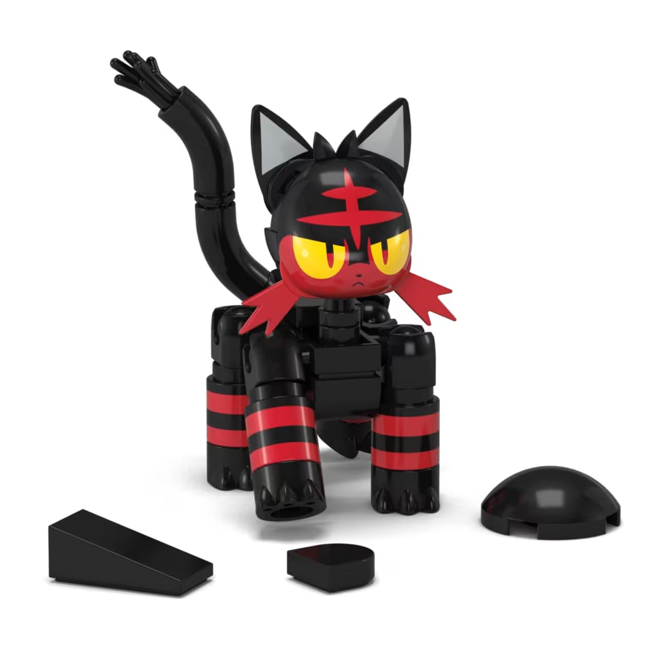 MEGA Pokémon Litten Pokeball Building Toy Kit, Poseable Action Figure (32 Pieces) for Kids