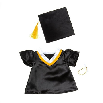 Stuffed Animals Graduation Gown & Cap Outfit for Your Teddy Friend Fits Most 14"-18" Stuffed Soft Toys!