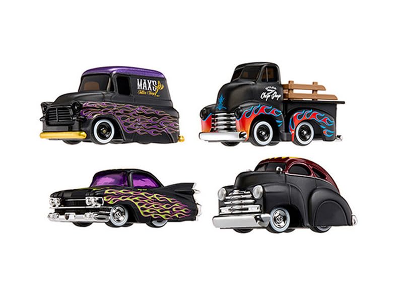 CARTUNED Dead Sleds Double Pack Series 7 Set of 4 Cars Diecast Model Cars 541967-XX4