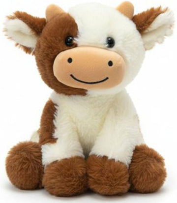 Sibupue Cow Stuffed Animals Soft Plush Cute Cow Doll for Boys Girls 11.8in (zuo NIU zongse 30cm)