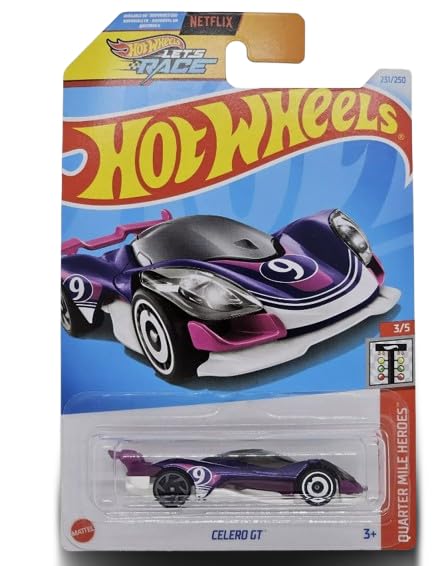 Hot Wheels Celero GT Quarter Mile Heroes 3/5, Pink/Purple