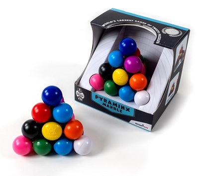 Meffert's Pyraminx Marble - The Original 10-Sided Marble Tetrahedron Brainteaser Puzzle Challenge from Recent Toys - Travel Friendly Fun for Ages 9