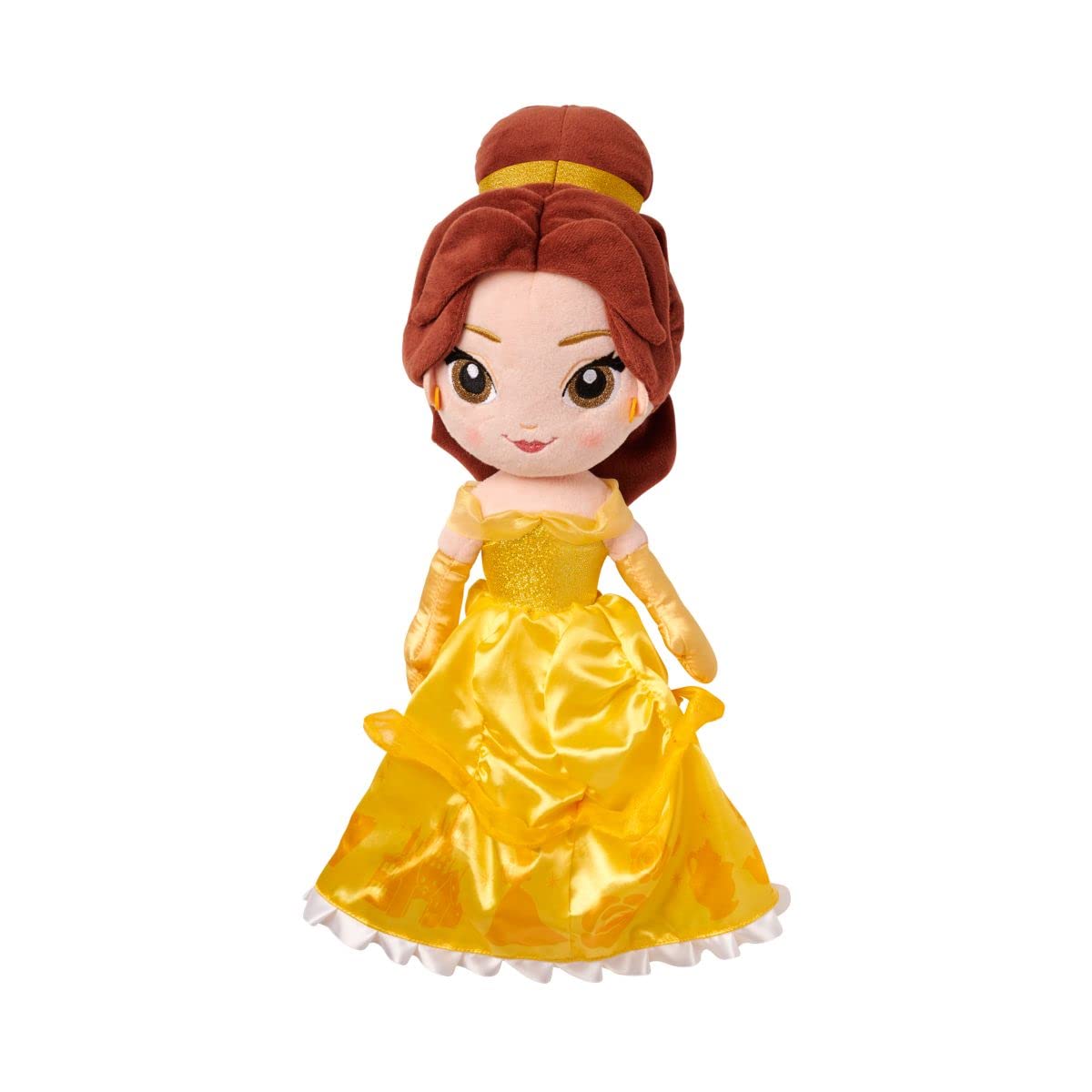 Disney Store Official Princess Belle Plush Doll - Soft Plushy with Embroidered Features - Princess Toys, Disney Dolls & Stuffed Animals - Beauty