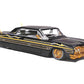 1964 SS Lowrider Black Metallic with Gold Graphics and Gray Interior Lowriders Series 1/26 Diecast Model Car 32547-BK