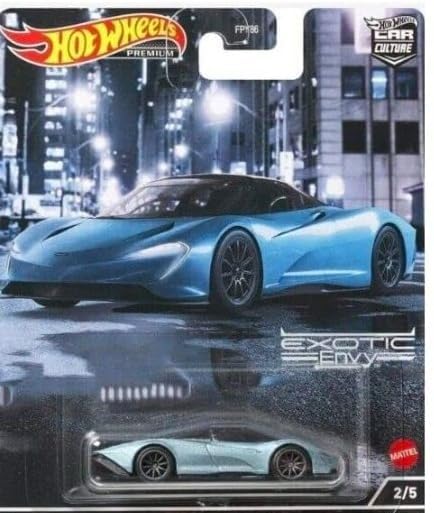 Hot Wheels Car Culture Exotic Envy Complete 5?Car Bundle - 2022 Die?Cast Supercar Collectible, 1:64 Scale, FPY86-957M, Ages 3+