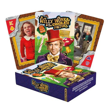 Aquarius Willy Wonka Playing Cards - Willy Wonka Themed Deck of Cards for Your Favorite Card Games - Officially Licensed Willy Wonka Merchandise