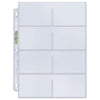 Ultra Pro 8-Pocket Platinum Page with 3-1/2" X 2-3/4" Pockets 100 ct.