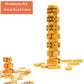 Vovotuzzi Dominos Set for Adults, Thick Domino, Double 6 Dominoes Set for Adults and Kids, 28 Marbleized Gold Tiles in Brown Leather Case, Travel