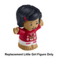 Replacement Part for Fisher-Price Little-People Advent Calendar Christmas Playset - HGP72 ~ Replacement Little Girl Figure Wearing Red and White