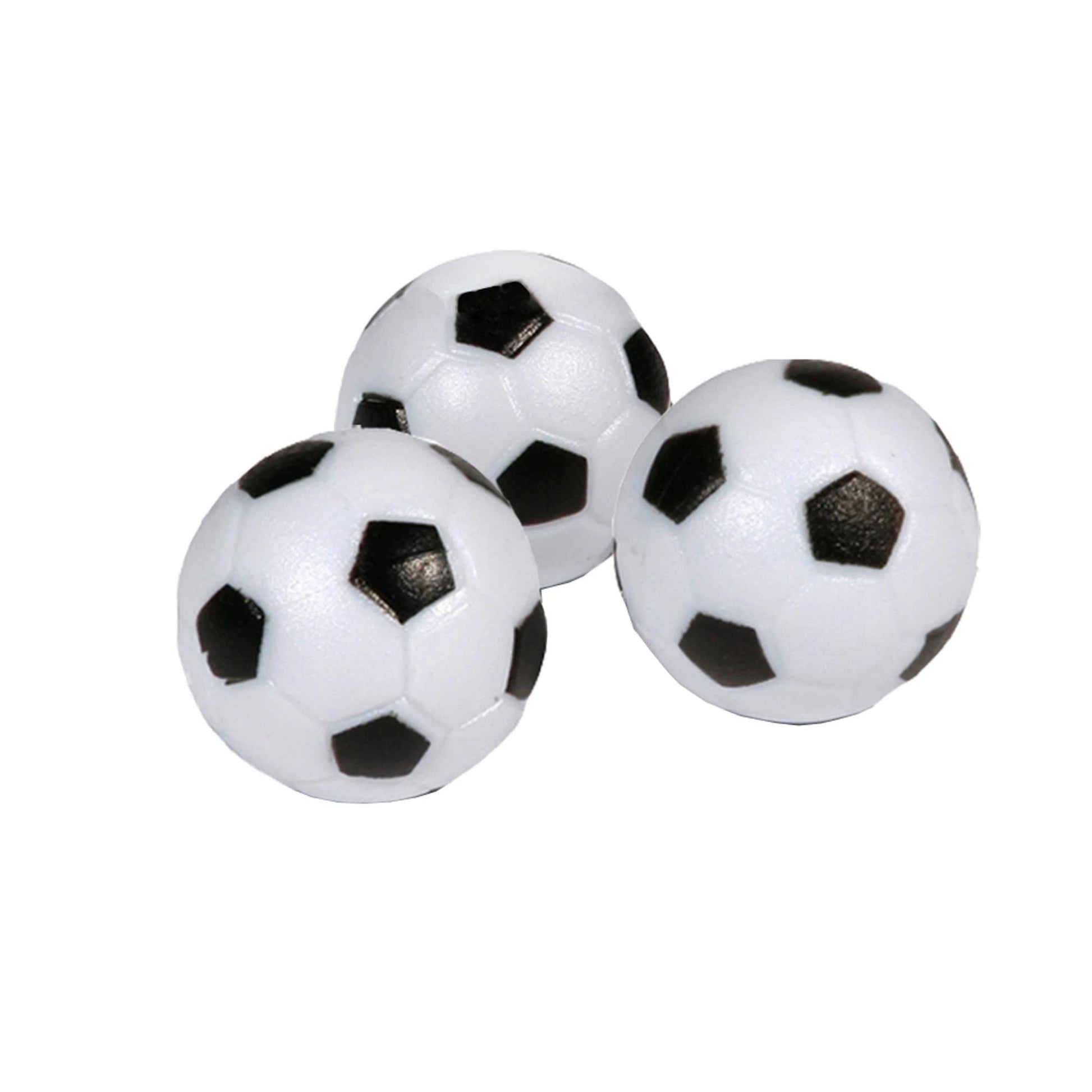 3-Pack Foosballs in Black and White
