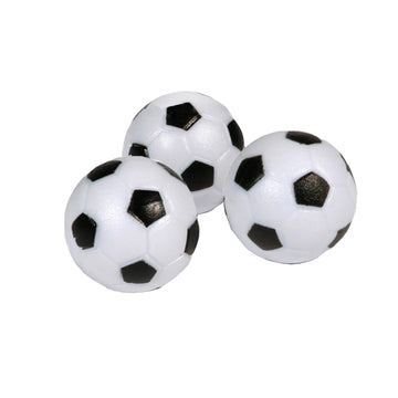 3-Pack Foosballs in Black and White