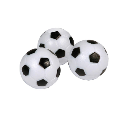 3-Pack Foosballs in Black and White