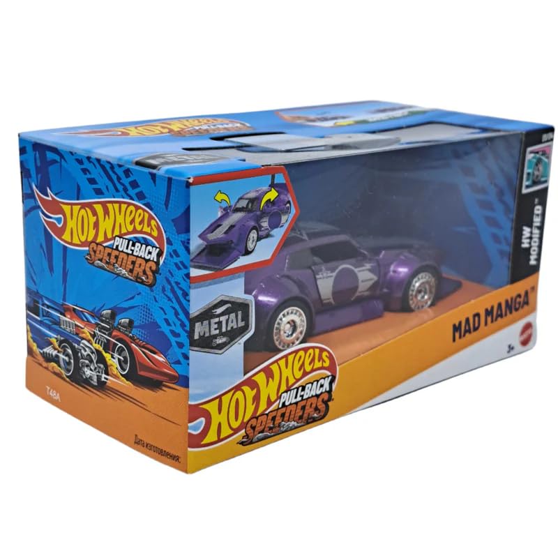 Hot Wheels Pull-Back Speeders Mad Manga