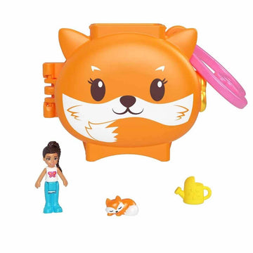 Polly Pocket Cuddly Toys Compact Play Set GYV99 Fox, HRD39