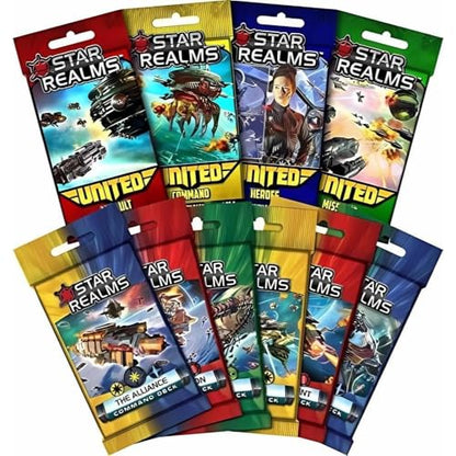 Wise Wizard Games Star Realms Bundle: The Complete United and Command Deck Set