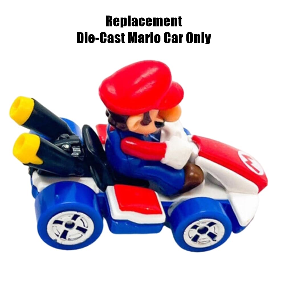 Replacement Part for Hot-Wheels Mario Kart Rainbow Road Playset - GXX41 ~ Replacement Die-Cast Mario Car