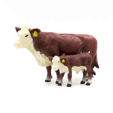 Little Buster Toys Hereford Cow and Calf Pair - 1/16th Scale