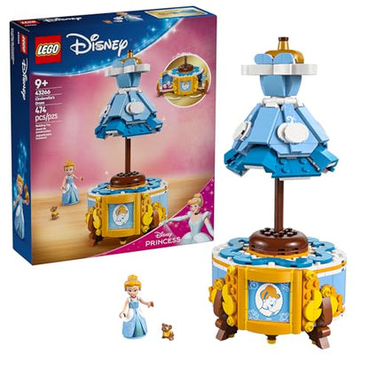 LEGO Disney Princess Cinderella’s Dress Kids Toy with Minidoll Character - Fun Building Toy for Girls and Boys Ages 9 and Up - Disney Gift Idea