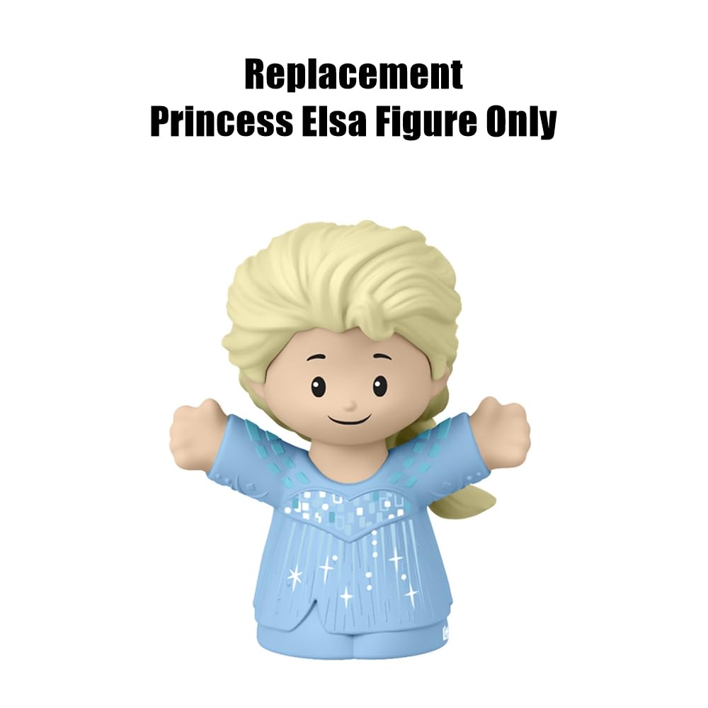 Replacement Part for Fisher-Price Little-People Carry Along Castle Case Playset - HMX76 ~ Replacement Princess Elsa Figure ~ Inspired by Disney Frozen