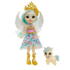 Enchantimals Paolina Pegasus Doll (6-in/15.2-cm) & Wingley Animal Friend Figure from Royals Collection, Small Doll with Removable Skirt and