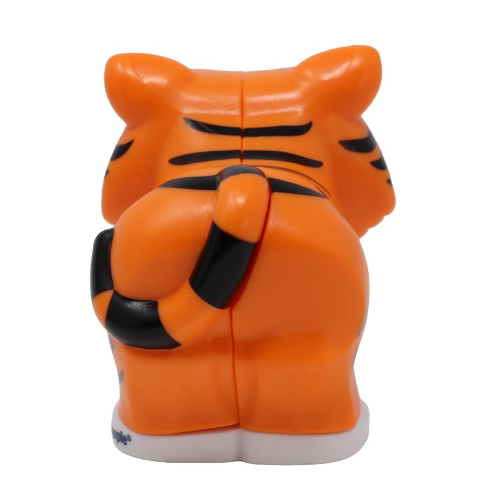 Fisher-Price Replacement Part for Collectible Little People Alphabet Fun Zoo Safari Farm Playset JGR92 - Replacement Letter T Orange and Black Tiger