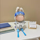 Clothes for Labubu Winter 4-Piece Ski Set - Ski Goggles,Jacket & Snow Pants and Twin Skis,Perfect for 17cm Dolls(No Doll) (Blue)