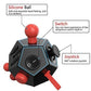 12 Sided Fidget Toys Cube,Dodecagon Fidget Toys for Kids Adults, Relief Stress and Anxiety Anti Depression & Focus for ADHD, ADD, Autism (Red, Normal