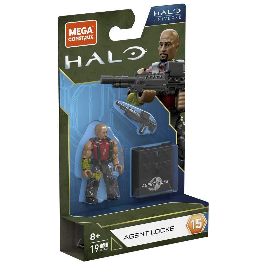 MEGA BLOCKS Agent Locke Halo Universe Figure