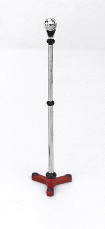 SXFSE Dollhouse Decoration Accessories, 1:12 Miniature Scene Model Microphone with Stand Play Toy (Red, 90 x 18 mm)