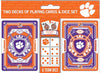 Masterpieces Officially Licensed NCAA Clemson Tigers 2-Pack Playing cards & Dice set for Adults
