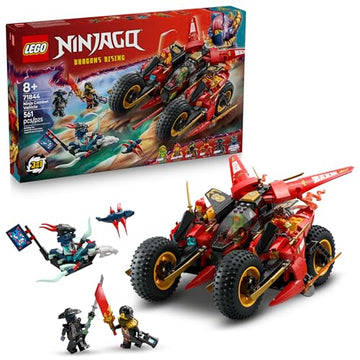 LEGO NINJAGO Ninja Combat Vehicle - 3 in 1 Building Toy - Dragons Rising Play Set for Boys & Girls, Ages 8+ - Model Building Kit for Kids W/6 Ninja