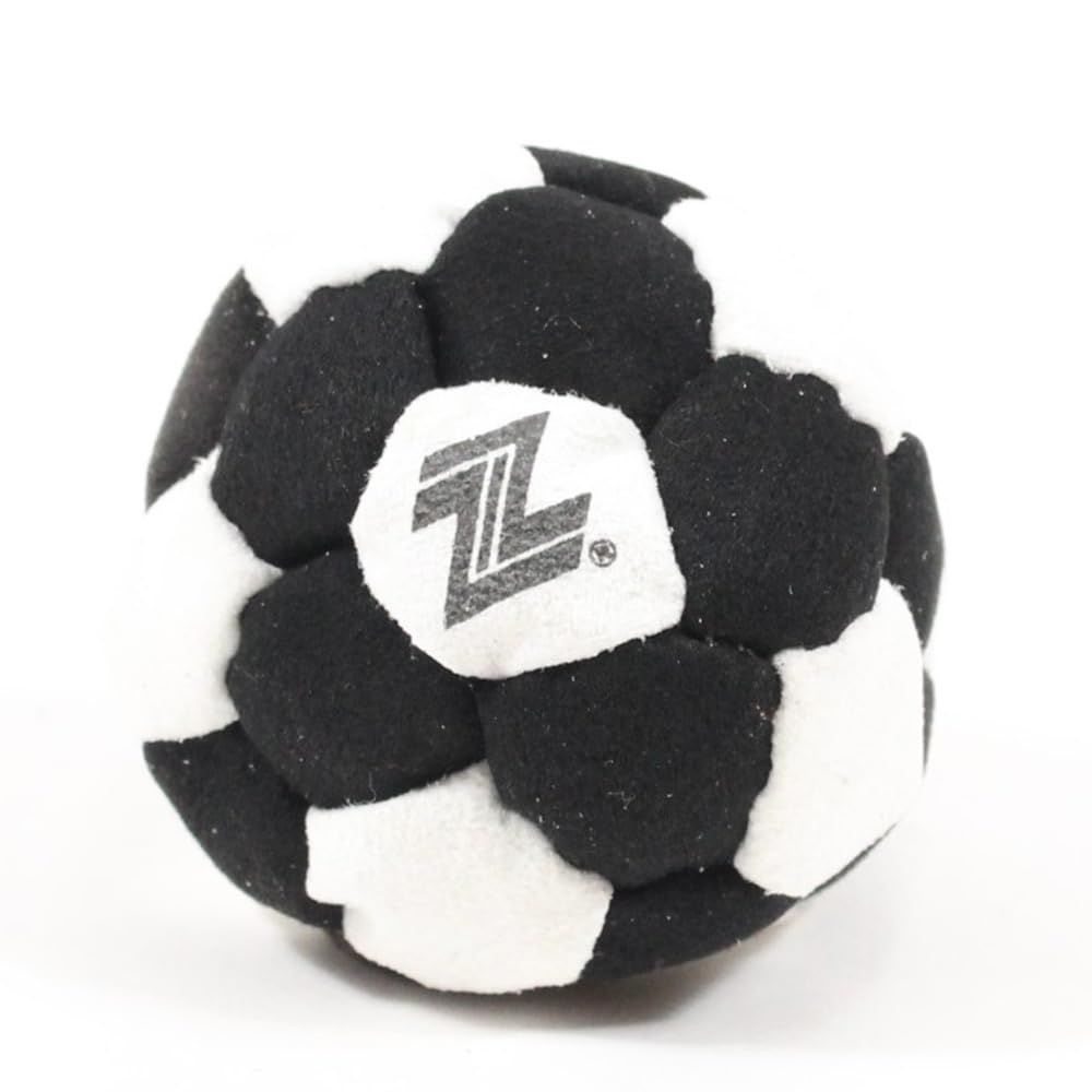Zeekio Footbag - The Foot Pro - 32 Panel Black and White Footbag