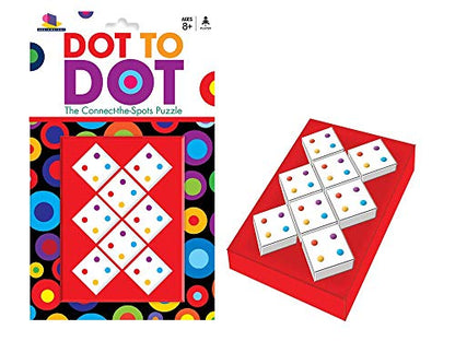 Brainwright Dot to Dot - The Connect-The-Spots Puzzle, 8 Pieces, Ages 8+