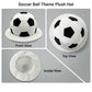 Soccer Ball Shaped Costume Hat Unisex, Black White Football Hat, Sports Game Day Fan Party Headwear for Carnival, Halloween, Sports Match & Cosplay