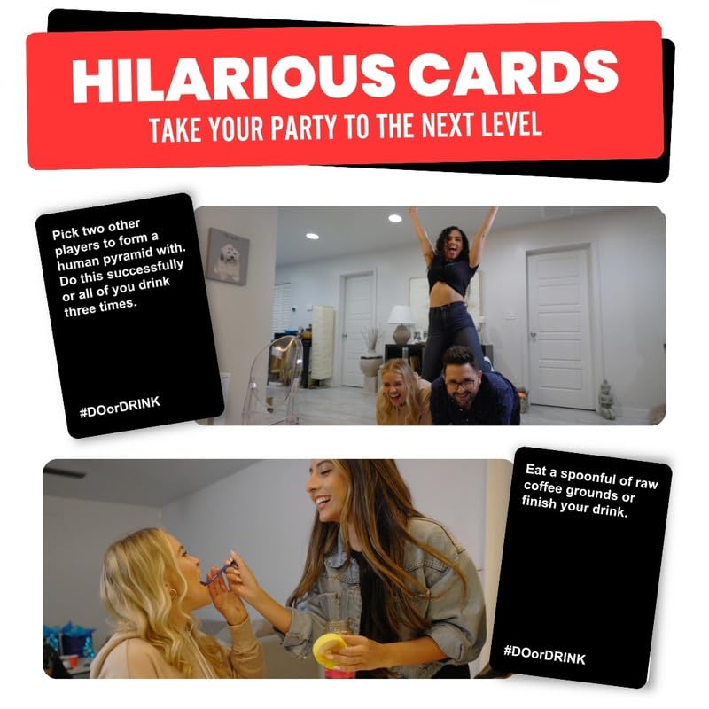 Do or Drink Drinking Card Games for Adults - Fun Adult Games for Game Night & Parties - 21st Birthday Gift & Bachelorette Party Games with 350 Cards