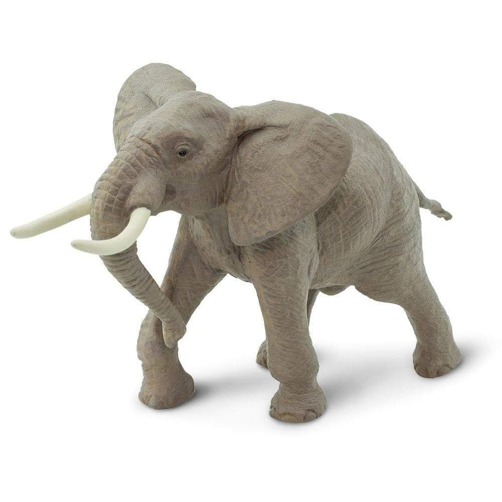 Safari Ltd. African Bull Elephant Figurine - Realistic 7.6" Wildlife Figure - Educational Toy for Boys, Girls, and Kids Ages 3+