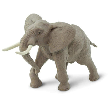Safari Ltd. African Bull Elephant Figurine - Realistic 7.6" Wildlife Figure - Educational Toy for Boys, Girls, and Kids Ages 3+