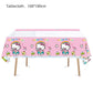 41pcs Children Party Supplies 20 Plates + 20 Napkin + 1Tablecloth Children Birthday Party Decorations, for Girl and Boy