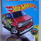 HOT WHEELS HW ART CARS 7/10 CUSTOM '77 DODGE VAN 197/250 SHOWDOWN SCAN & RACE CARD