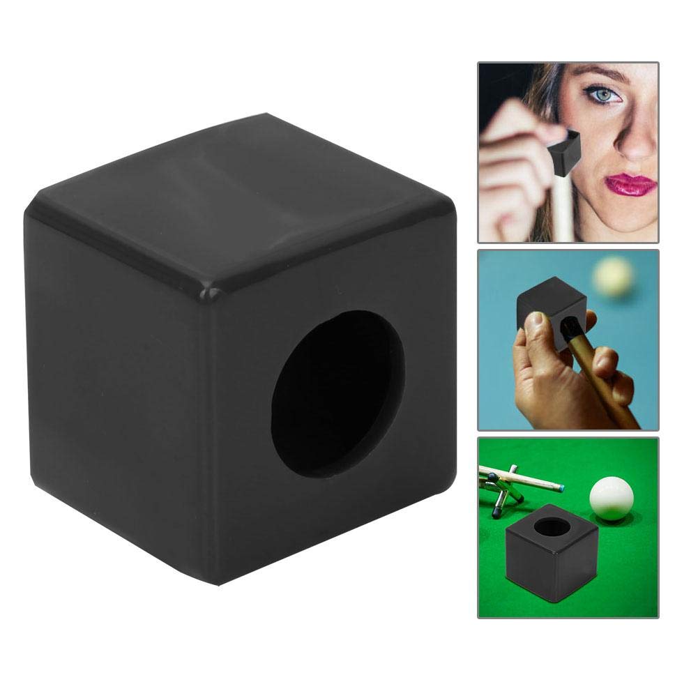 Zerone Billiard Chalk Holder, Secure Fit Pool Cue Tip Lubricator with Portable Design for Billiard Enthusiasts Snooker Lovers and Pool Player (Black)