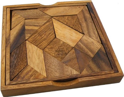 Complex Tangram - Wooden Brainteaser Puzzle