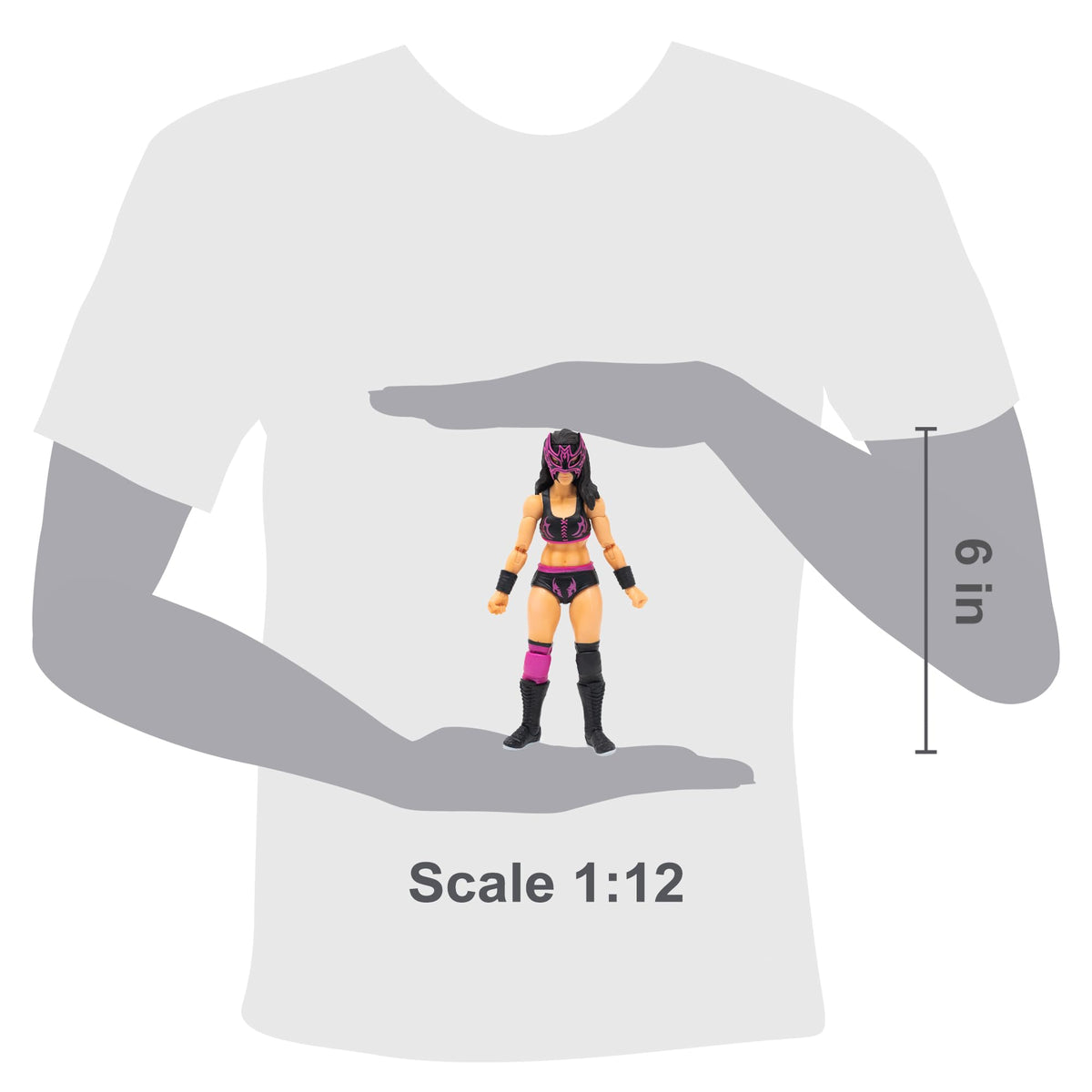 Boss Fight Studio Lady Maravilla, Legends of Lucha Libre Collectible Action Figure - Highly Articulated Figurine with Accessories Including