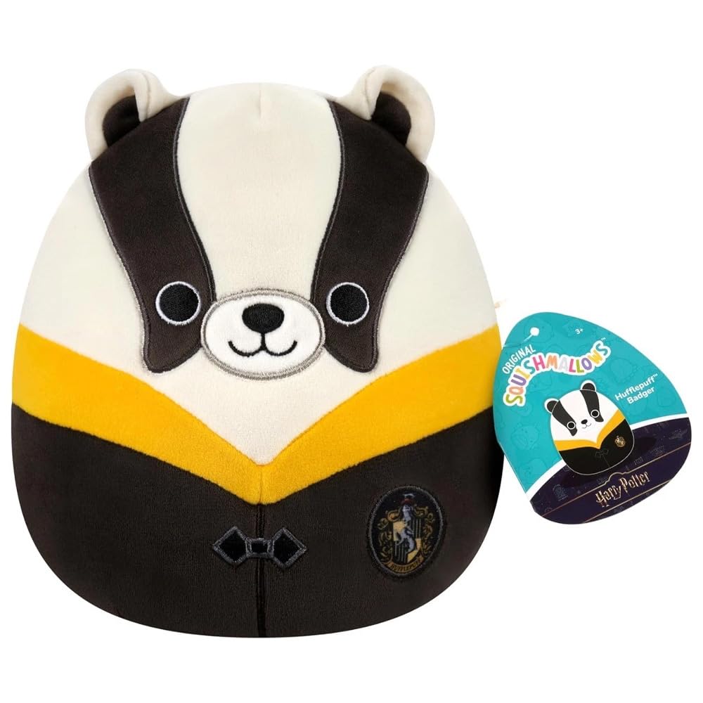 Squishmallows Original "Harry Potter" Hufflepuff Badger Plush Hogwarts - Ultrasoft Official Jazwares Plush