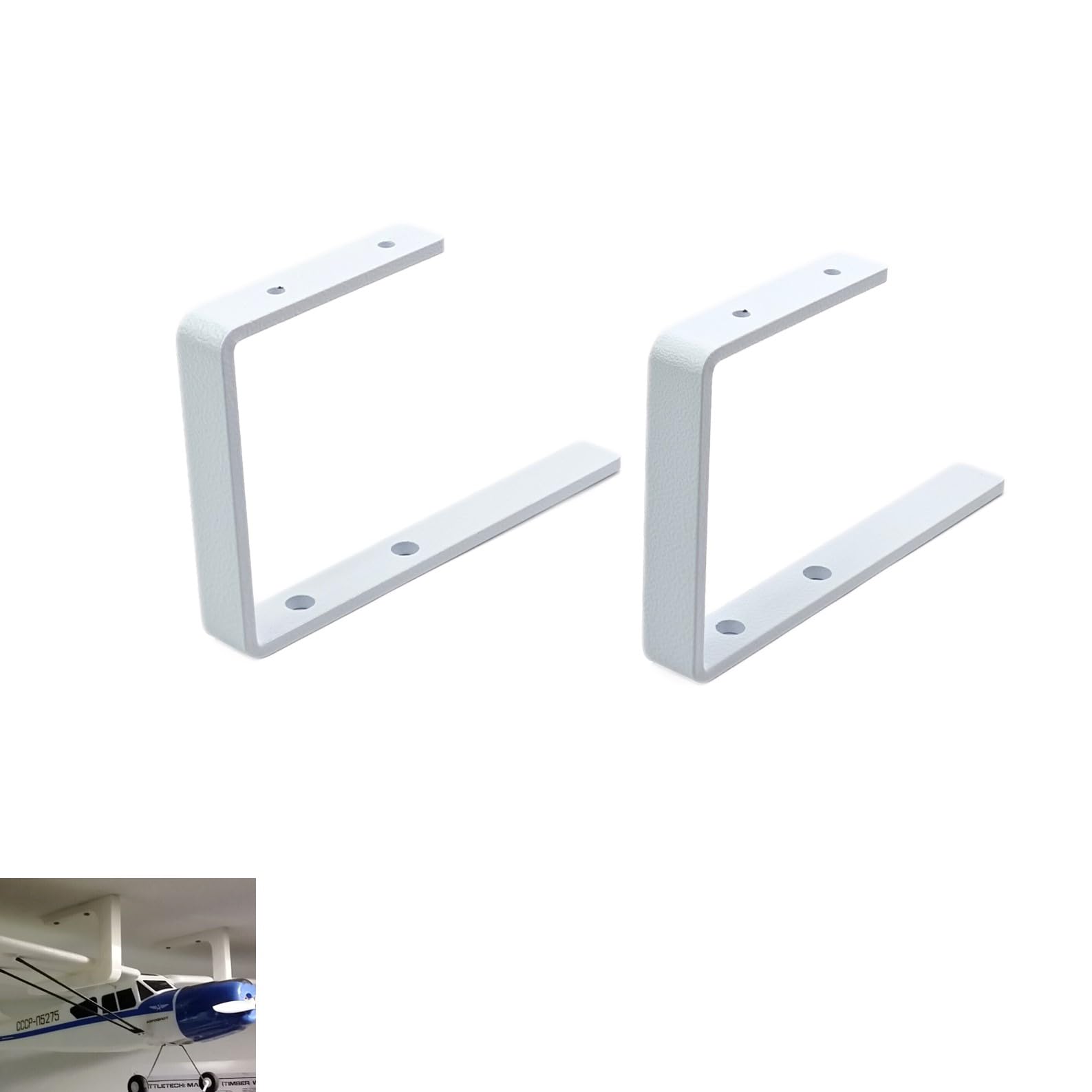 XINGBIRDS White Alloy Wall Mount for RC Airplane, for Small & Medium RC Airplanes