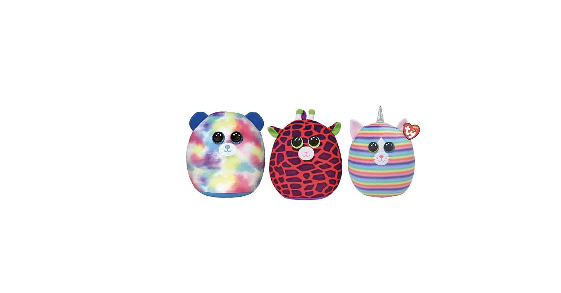 TY 2007566 Hope Squishaboo 10" Bear kuscheliges Kissen, Multicolor, 20 CM