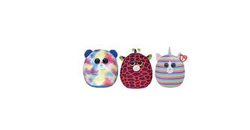 TY 2007566 Hope Squishaboo 10" Bear kuscheliges Kissen, Multicolor, 20 CM