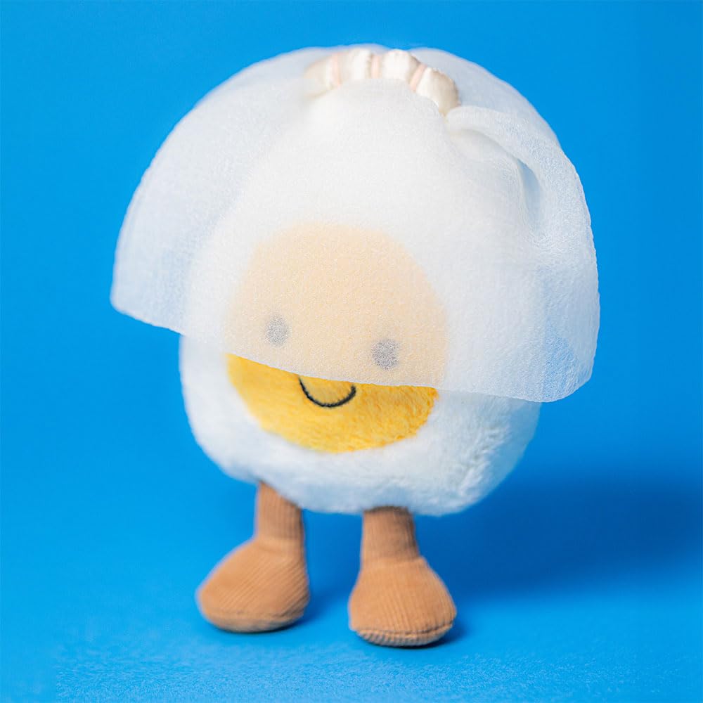 Jellycat Amuseables Boiled Egg Bride Stuffed Toy, 5.5 inches - Food Plush - Fun Wedding & Engagement Gift