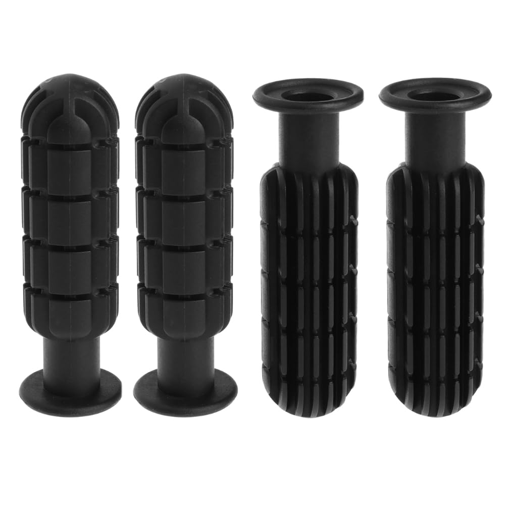 SquEqu 4 Pack Foosball Table Handle Grip Replacement Football Game Rod Handles Stick End Cap Grips for Desktop Soccer Tabletop Parts Repair Table Top