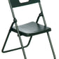 Dollhouse Miniature Black Metal Folding Chair